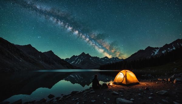Insolite nuit sous les étoiles en montagne